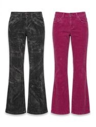 (FV-1316) Y2K Chunky Corduroy Flared Pants