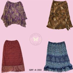 Vintage Y2K Graphic Print Skirt – Polyester Clubwe..