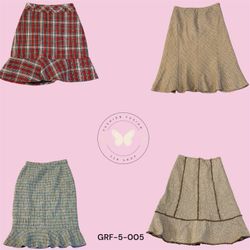 Women’s Y2K Style Wool Maxi Skirt – Classic A-Line..