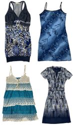 Pretty Blues! Y2K Dresses: TT-248