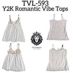 Y2K Romantic Vibe Tops (TVL-593)