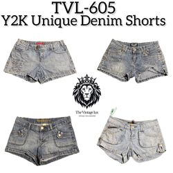 Y2K Unique Denim Shorts (TVL-605)