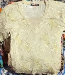 Y2K Peasant Blouse