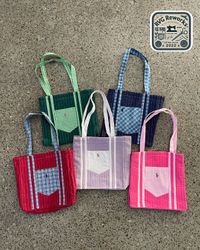 Upcycled RL Tote Bag