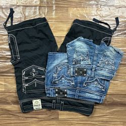 True Religion,Miss Me,Rock Revival Shorts (fnc 58)