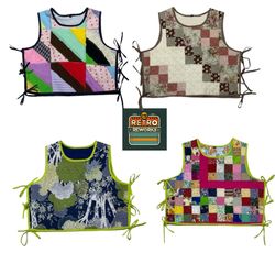 Upcycled Both-Side Opening Quilt Gilet