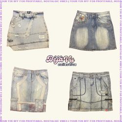 Y2K IT Girl Unique Midi Skirts