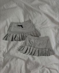 Upcycled Pleated Fleece Skirt