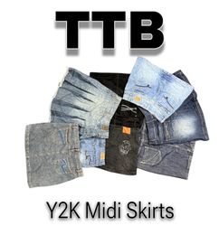 Y2K Midi Skirts     (TTB-68)