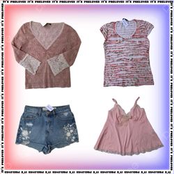 Y2K Girly Streetwear Set - tops, dresses, skirts (..