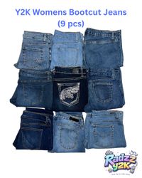 Y2K Bootcut Womens Jeans 9 pcs