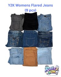 Y2K Flared Womens Jeans 9 pcs