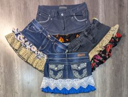 5435 - Upcycled Mini Skirts