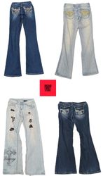 DESIGNER Y2K INSPIRED JEANS BRAND'S INCLUDED COWGI..