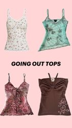 Going Out Y2K Tops #050626