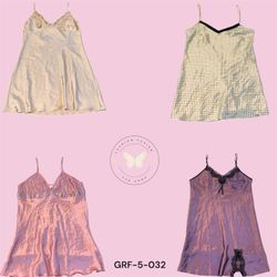 Y2K Party Slip Dress – Sexy Satin Mini Night Dress..