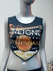 Upcycled Music Bandana Hem Tops