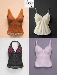 Y2K Lace Camisole Tops Collection