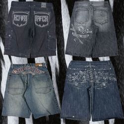 Y2K Hip Hop Baggy Jorts (H-2)