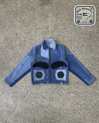 Upcycled Sculpted Denim Jacket
