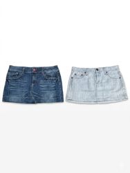 (FV-1367) Y2K Denim Micro Mini Skirts