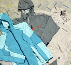 The north face and Colombia jackets