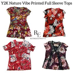 Y2K Nature Vibe Printed Tank Tops RE-3170