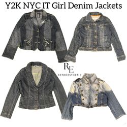 Y2K NYC IT Girl Denim Jackets RE-3158