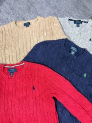 Pull en laine torsadée Ralph Lauren pour enfants t..
