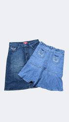 Y2k denim flower skirts