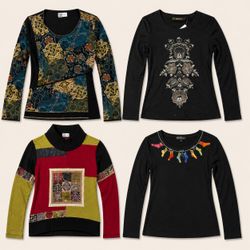 Y2k Artistic Bohemian Long sleeves T-Shirts