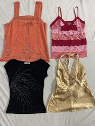 Y2K Beaded & Printed Tops (281)