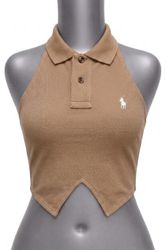 Upcycle Ralph Lauren Polo Halter Top  (D..
