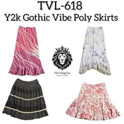 Y2K Gothic Vibe Poly Skirts (TVL-618)