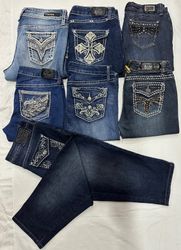 Y2K mix brand capri jeans 3/4 B # 51