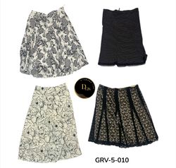Y2k printed poly skirt (GRV-5-010)