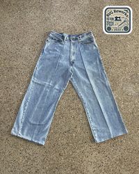 Upcycled Wide Leg Jeans