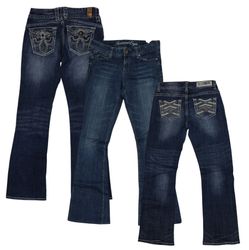 Y2K women bootcut flared jeans