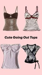Y2K Cute Going Out Tops #050726