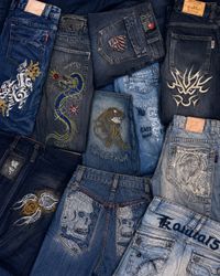 Rare Japanese Tattoo Denim 🔥