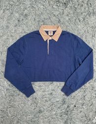 Upcycle Rugby Crop Top (DV -05)