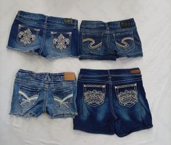 CR8239 Y2K Mini Denim Shorts