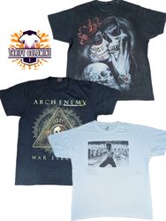 Vintage 90.s Band Tees Y2K Heavy Metal Graphic T-S..