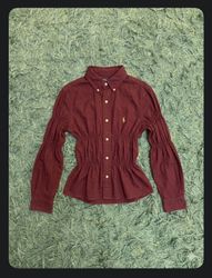 Upcycle Ralph Lauren Shirred Corset Shirt (Dv -05)