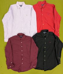 💥 RV3366 Ralph Lauren Plain Men Shirts
