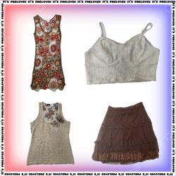 Chai Tea Latte- Y2k Tops, Skirts, crochet, corduro..