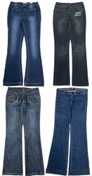 Early 2000s Pop Culture x Y2K Flare Jeans: TT-253