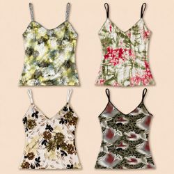 Y2k Boho Printed Cami Tops