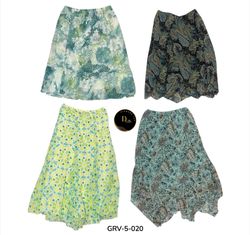 Y2K Printed Poly Skirt – Cute Aesthetic Casual Fit..