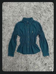 Upcycle Ralph Lauren smocked waist blouse. (Dv -05..